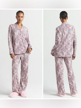 NWT Skims Sleep LONG SLEEVE BUTTON UP SET